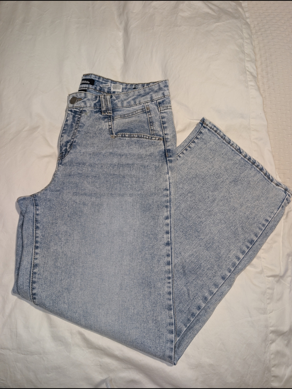 d. jeans Light Blue Straight/Semi Wide Leg Women's Jeans